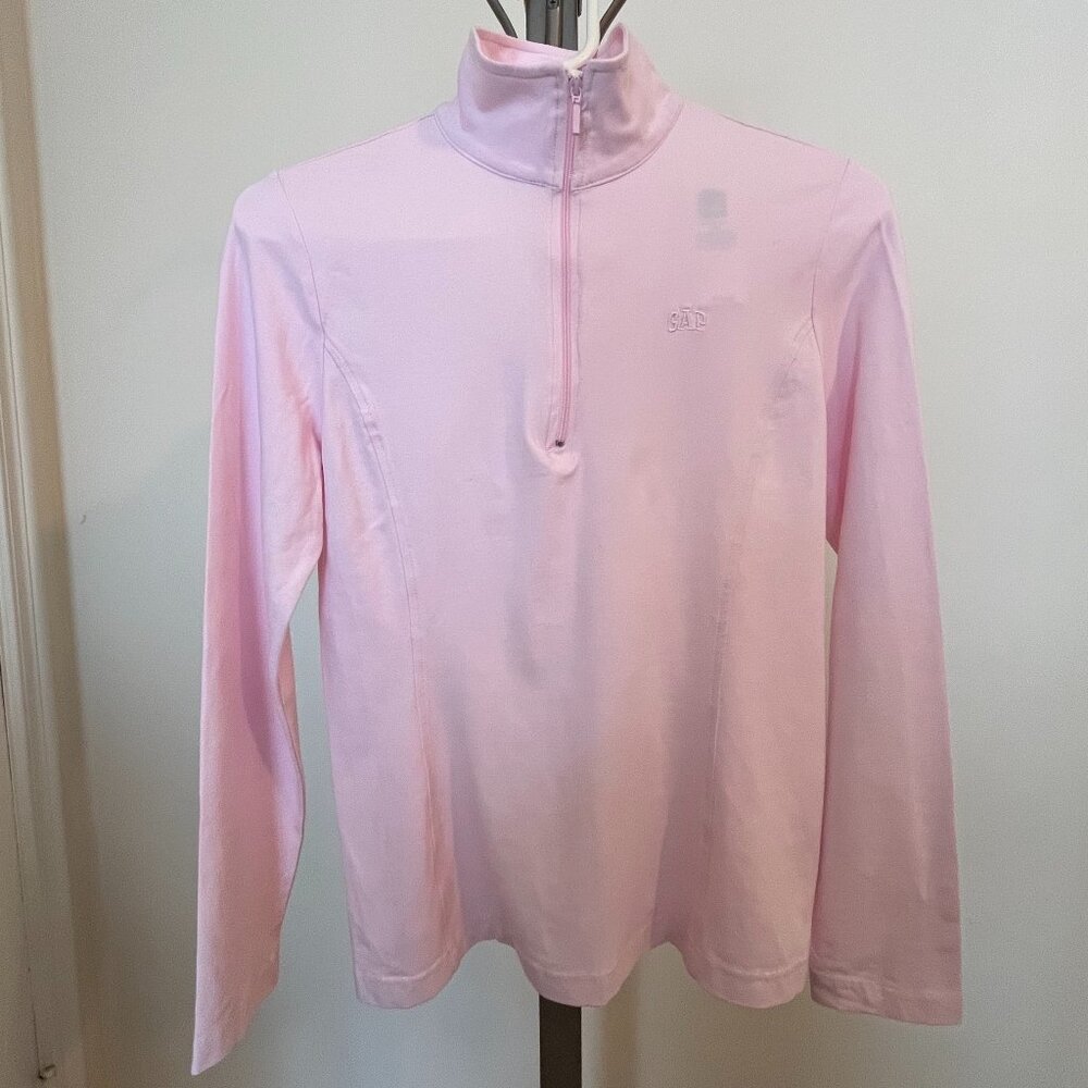 GAP Pink half-zip top - small